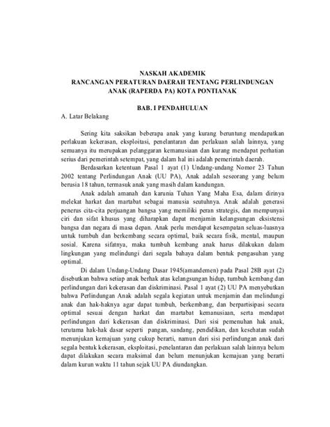 apa itu naskah akademik